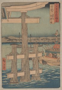 安芸県厳島神社の様子