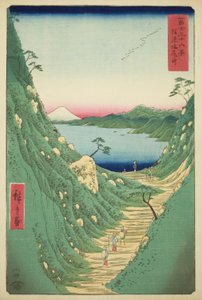 富嶽三十六景 信濃塩尻峠 作： Utagawa Hiroshige