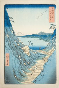 富嶽三十六景 信濃塩尻峠 作： Utagawa Hiroshige