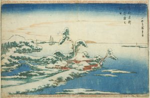 東都名所図会』より「須崎雪の初日 作： Utagawa Hiroshige