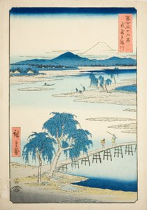 富嶽三十六景 武蔵国多摩川（武蔵多摩川）