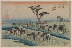 東海道五十三次 知立 作： Utagawa Hiroshige