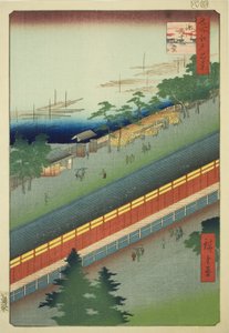 名所江戸百景 深川三十三間堂 作： Utagawa Hiroshige