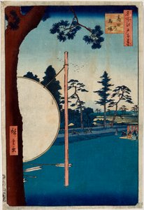 名所江戸百景 高田競馬場 1856-1858. 作： Utagawa Hiroshige