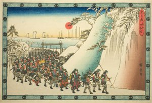 「忠臣蔵」連載「夜襲六、奉香場」より 作： Utagawa Hiroshige