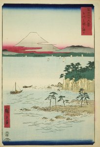 富士三十六景 相州三浦の海 作： Utagawa Hiroshige