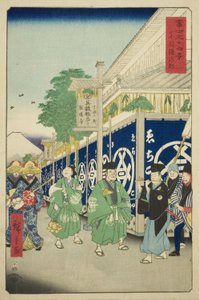 「富嶽三十六景」より 東都駿河町（東都駿河町） 作： Utagawa Hiroshige
