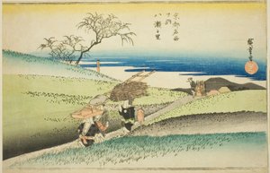The Village of Yase (Yase no sato), from the series "Famous Places in Kyoto (Kyoto meisho no uchi)" 作： Utagawa Hiroshige