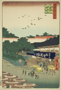 「名所江戸百景」より 上野の山下地区（上野山下） 作： Utagawa Hiroshige