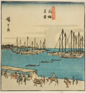 高輪真景（たかなわしんけい） 「東都名所図」 連載中の一部