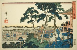 連載「東都名所」より まつちやま上みはらしの図 作： Utagawa Hiroshige
