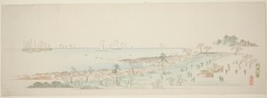 江戸周辺十三景 御殿山之図 作： Utagawa Hiroshige