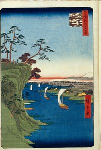 河ノ台と利根川の眺望江戸百景1856-1858 作： Utagawa Hiroshige