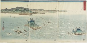 阿波県の渦潮、1857年