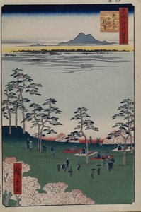 飛鳥山から北へ望む江戸百景1856-1858 作： Utagawa Hiroshige