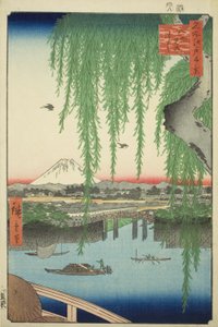 やつみ Ｂりｄげ （やつみ の はし）、 ｆろｍ てぇ せりえｓ ”おね ふんｄれｄ ふぁもうｓ ゔぃえｗｓ おｆ えど （めいしょ えど ひゃっけい）” 作： Utagawa Hiroshige