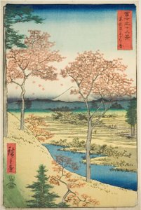 「富嶽三十六景」より 東都目黒夕陽ヶ丘 作： Utagawa Hiroshige