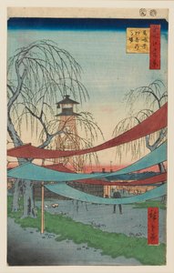 Hatsune Riding Grounds, Bakuro-cho, designed 1857 作： Utagawa Hiroshige II