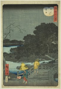 「隅田川八景」より 枕橋夜雨（まくらばしやう）