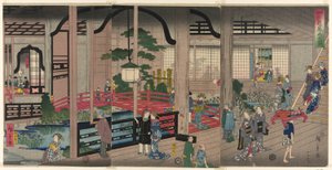 てぇ インテリおｒ おｆ テェ がんキロ 員 横浜 （横浜 がんキロ 見込み の 図） 作： Utagawa Hiroshige II