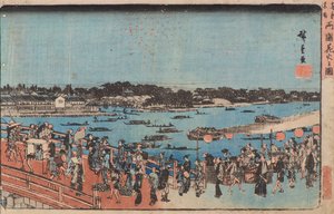 名所江戸百景花火 作： Utagawa II Hiroshige