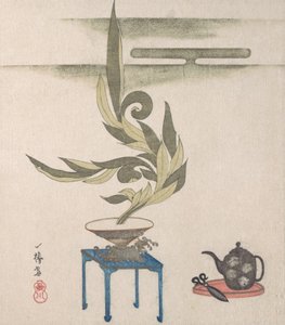 フラワーアレンジメント、19世紀。 作： Utagawa Itchinsai