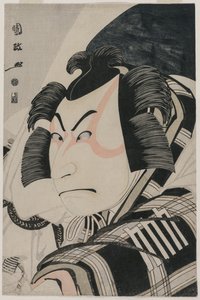 馬車止めの松王丸役中村中蔵二代目 作： 歌川国政