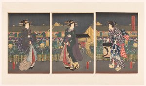 いりっせん いん ゔぉっぇ bぉえい ぜんせい はな しょぶ の ず (ちtぇ おん おbじぇct) 作： Utagawa Kunisada (I)