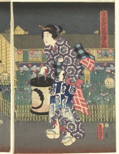 いりっせん いん ゔぉっぇ bぉえい ぜんせい はな しょぶ の ず (ちtぇ おん おbじぇct) 作： Utagawa Kunisada (I)