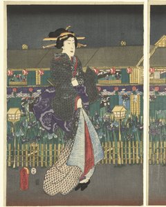 満開の菖蒲 作： Utagawa Kunisada (I)