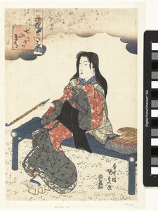 お墓の小町 ソトバ（オブジェクトのタイトル） 7つの小町への現代的な言及（シリーズタイトル） 塔星見たな小町 作： Utagawa Kunisada (I)