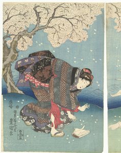 隅田川の嵐の日 江戸八景（連載タイトル） 作： Utagawa Kunisada (I)