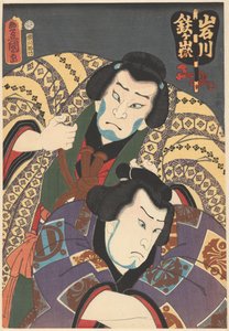 Sumo wrestlers Tetsugadake Dazaemon and Iwagawa Jirôkichi 作： Utagawa Kunisada (I)