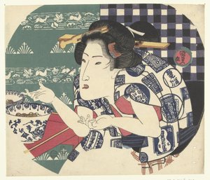 うどん屋 作： Utagawa Kunisada (I)