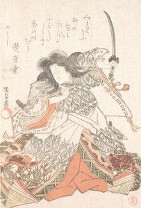 時平の役者、おそらく1815年。 作： Utagawa Kunisada