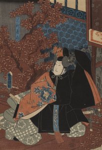 足利 義久 員 東山 桜 阻止 作： Utagawa Kunisada