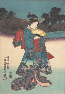 印刷する。 作： Utagawa Kunisada