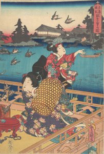 印刷する。 作： Utagawa Kunisada