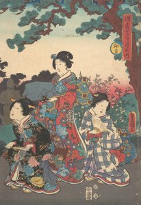 印刷します。 作： Utagawa Kunisada
