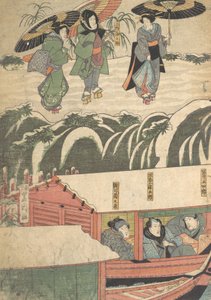 版画、19世紀、19世紀。 作： Utagawa Kunisada