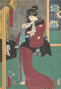 版画、19世紀、19世紀。 作： Utagawa Kunisada