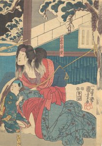 版画、19世紀、19世紀。 作： Utagawa Kunisada