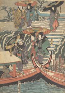 版画、19世紀、19世紀。 作： Utagawa Kunisada