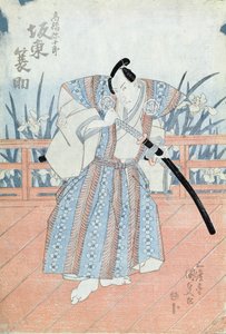 坂東徳助の「高安弥十郎」（木版画 作： Utagawa Kunisada