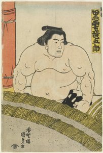 The Wrestler Kurokumo Tatsugoro_ of the Higo Stable, 1830-1844 作： Utagawa Kunisada