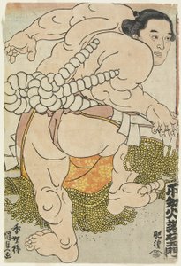 横綱レスラー肥後厩舎不知火右衛門1830-1844 作： Utagawa Kunisada