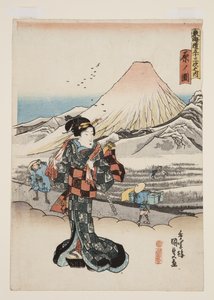 原の図」（カラー木版画 作： Utagawa Kunisada