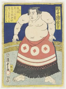 Wrestler Tagonoura Tsurukichi, March 1866 作： Utagawa Kunisada II