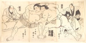 相撲図鑑 19世紀 作： Utagawa Kuniteru