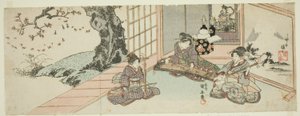 楽器を演奏する女性たち 作： Utagawa Kuniyasu